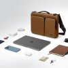 29884 3 aktovka na notebook defender a42c2y1 s popruhom cez rameno a malou vreckou na karty 13 hneda