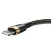 41039 4 baseus datovy kabel cafule calklf rv1 usb na lightning 2a 3 m cierna zlata