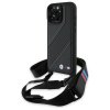 57237 bmw kryt leather m edition s karbonovym pruhom a remienkom pre iphone 16 pro max cierny