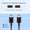 40088 4 datovy kabel ep da705bwegww usb c na rychle nabijanie typu c 3a 1 m biely blistrove balenie