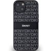 46869 3 dkny kozeny kryt na iphone 15 plus s monovzorom pruhom a kovovym logom dkhcp15mprthslk cierny