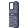 46854 6 dkny kozeny kryt na iphone 15 pro max s monovzorom pruhom a kovovym logom dkhcp15xprthslb modry