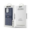 46854 7 dkny kozeny kryt na iphone 15 pro max s monovzorom pruhom a kovovym logom dkhcp15xprthslb modry