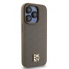 46944 1 dkny kozeny kryt na iphone 15 pro s monogramovym vzorom a kovovym logom a magsafe dkhmp15lpshrpsw hnedy