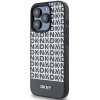 46857 2 dkny kozeny kryt na iphone 15 pro s potlacenym vzorom a kovovym logom a magsafe dkhmp15lpsospk cierny