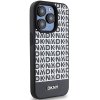 46857 4 dkny kozeny kryt na iphone 15 pro s potlacenym vzorom a kovovym logom a magsafe dkhmp15lpsospk cierny
