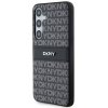 57633 2 dkny kozeny kryt s monovzorom pruhom a kovovym logom pre samsung galaxy s24 plus cierny