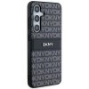 57633 5 dkny kozeny kryt s monovzorom pruhom a kovovym logom pre samsung galaxy s24 plus cierny