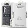 57633 7 dkny kozeny kryt s monovzorom pruhom a kovovym logom pre samsung galaxy s24 plus cierny