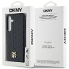 48726 7 dkny kozeny kryt so vzorom a kovovym logom s magsafe dkhms24mpshrpsk samsung galaxy s24 plus cierny