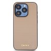 49521 1 dkny kozeny obal pu s kovovym logom magsafe dkhmp15lpghlme iphone 15 pro bezovy