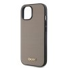 49524 5 dkny kozeny obal pu s kovovym logom magsafe dkhmp15spghlme iphone 15 bezovy