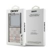 49263 6 dkny kozeny obal sachovnicovy vzor s potlacenymi pruhmi dkhczf6pcptssp samsung galaxy z flip6 ruzovy