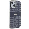 47028 3 dkny pevny kryt na iphone 15 s monovzorom a pruhmi a magsafe dkhmp15shrhseb modry