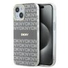 47031 dkny pevny kryt na iphone 15 s monovzorom a pruhmi a magsafe dkhmp15shrhsee bezovy