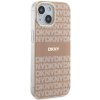 47055 5 dkny pevny kryt na iphone 15 s monovzorom a pruhmi a magsafe dkhmp15shrhsep ruzovy
