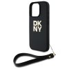 47076 1 dkny pevny kryt na iphone 16 pro max s remienkom na zapastie a logom dkhcp16xpbswsk cierny