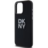 46785 1 dkny pevny silikonovy kryt na iphone 15 pro max s kovovym logom dkhcp15xsmcbsk cierny