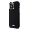 46932 1 dkny pevny silikonovy kryt na iphone 15 pro max s malym kovovym logom a magsafe dkhmp15xsmchlk cierny