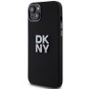 46914 1 dkny pevny silikonovy kryt na iphone 15 s kovovym logom dkhcp15ssmcbsk cierny