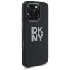 46776 6 dkny pevny silikonovy kryt na iphone 16 pro max s kovovym logom dkhcp16xsmcbsk cierny