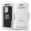 46776 7 dkny pevny silikonovy kryt na iphone 16 pro max s kovovym logom dkhcp16xsmcbsk cierny