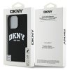 49197 7 dkny silikonovy obal s bielym logom magsafe dkhmp16lsnyach iphone 16 pro cierny