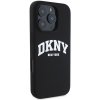 49197 1 dkny silikonovy obal s bielym logom magsafe dkhmp16lsnyach iphone 16 pro cierny