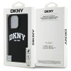 49200 7 dkny silikonovy obal s bielym logom magsafe dkhmp16xsnyach iphone 16 pro max cierny