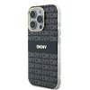 49320 3 dkny tvrdy obal texturovany vzor s pruhom dkhmp16xhrhsek iphone 16 pro max cierny
