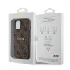 44055 6 guess 4g kolekcia kozeny kryt na iphone 15 plus s magsafe guhmp15mg4gfrw hnedy