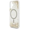 55542 2 guess hardcase resin bottom glitter magsafe guhmp16srgrged tvrde puzdro s glitrovou zivicovou spodnou castou a magsafe pre iphone 16 zlate
