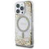 55068 2 guess hardcase resin bottom glitter magsafe guhmp16xrgrged tvrde puzdro s glitrovou zivicovou spodnou castou a magsafe pre iphone 16 pro max zlate