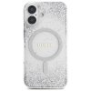 55062 3 guess hardcase resin gradient glitter magsafe guhmp16srgrges tvrde puzdro s prechodovym glitrovym efektom a magsafe pre iphone 16 strieborne