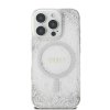 48882 7 guess iml glitter gradient magsafe guhmp16lrgrges kryt na iphone 16 pro strieborny prechodovy efekt