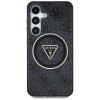54765 2 guess iml metal glitter 4g circle triangle magsafe guhms25shg4prtgk kryt pre samsung galaxy s25 cierny