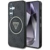 54765 guess iml metal glitter 4g circle triangle magsafe guhms25shg4prtgk kryt pre samsung galaxy s25 cierny
