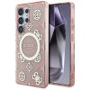 57837 guess kryt iml peony on 4g background s magsafe pre samsung galaxy s25 ultra ruzovy