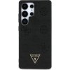 55047 3 guess peony grained hot stamp triangle logo magsafe guhms25lpgbtmw ochranny kryt s texturovanou upravou horucou razbou pivoniek trojuholnikovym logom a magsafe pre samsung galaxy s25 ultra hnedy