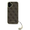 46719 1 guess pevny kryt 4g charms collection na iphone 16 plus guhcp16mgf4gbr hnedy