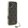 46719 2 guess pevny kryt 4g charms collection na iphone 16 plus guhcp16mgf4gbr hnedy