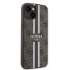 46521 2 guess pevny kryt 4g s potlacenymi pruhmi a magsafe na iphone 15 guhmp15sp4rpsw hnedy