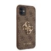 46740 3 guess pevny kryt 4g s velkym kovovym logom na iphone 11 guhcn614gmgbr hnedy