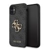 46686 guess pevny kryt 4g s velkym kovovym logom na iphone 11 guhcn614gmggr sivy