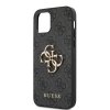 46749 4 guess pevny kryt 4g s velkym kovovym logom na iphone 12 iphone 12 pro guhcp12m4gmggr sivy
