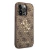 45921 4 guess pevny kryt 4g s velkym kovovym logom na iphone 15 pro guhcp15l4gmgbr hnedy