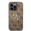 45921 1 guess pevny kryt 4g s velkym kovovym logom na iphone 15 pro guhcp15l4gmgbr hnedy