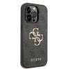 45924 3 guess pevny kryt 4g s velkym kovovym logom na iphone 15 pro guhcp15l4gmggr sivy