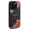 49572 1 guess tvrdy obal 4g flower print magsafe guhmp16lp4ropemck iphone 16 pro cierny