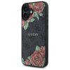 49569 4 guess tvrdy obal 4g flower print magsafe guhmp16sp4ropemck iphone 16 cierny